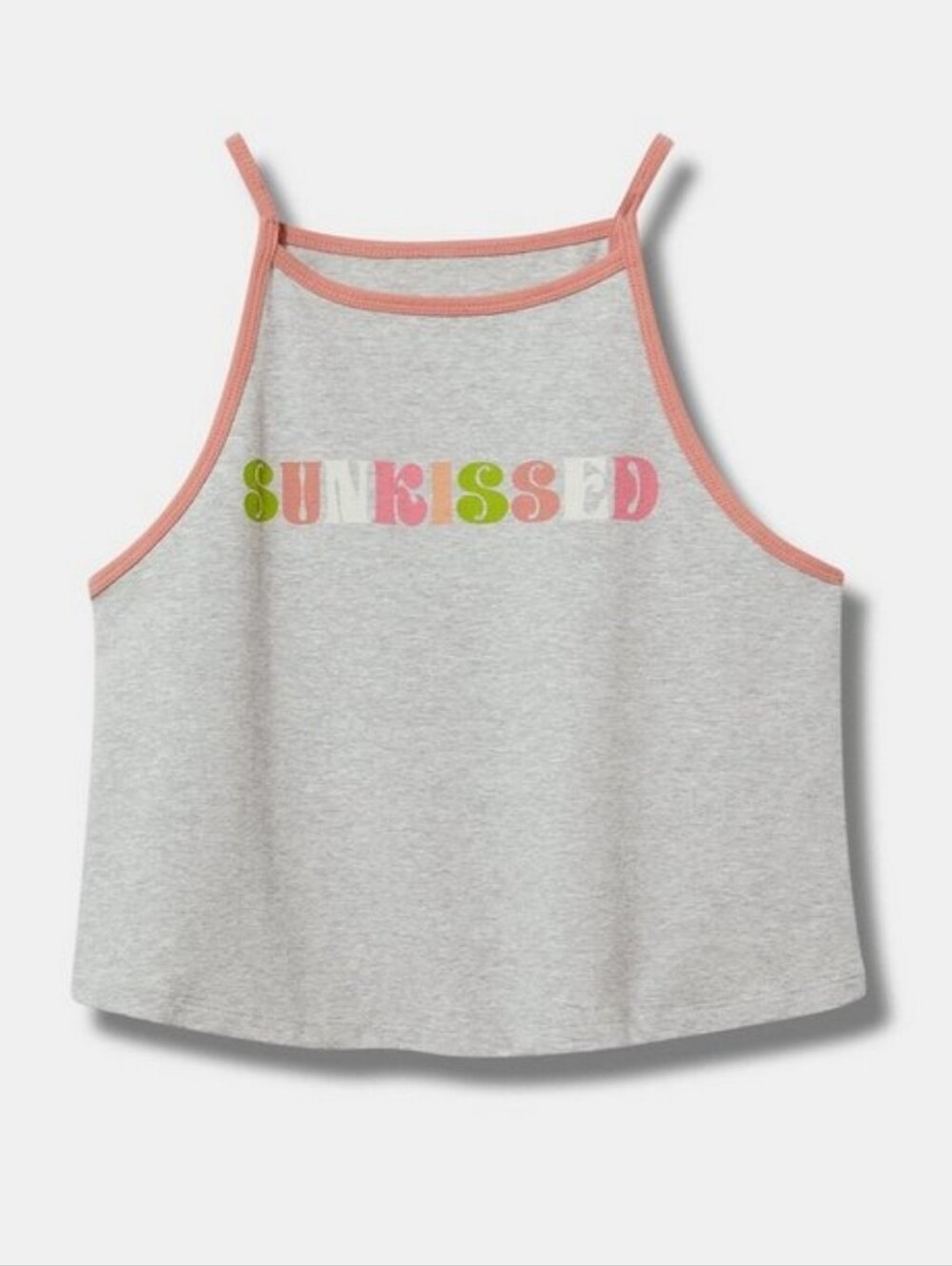 NWT TORRID Sunkissed Foxy High Neck Crop Tank